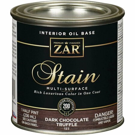 ZAR Oil-Based Wood Stain, Dark Chocolate Truffle, 1/2 Pt. 12306